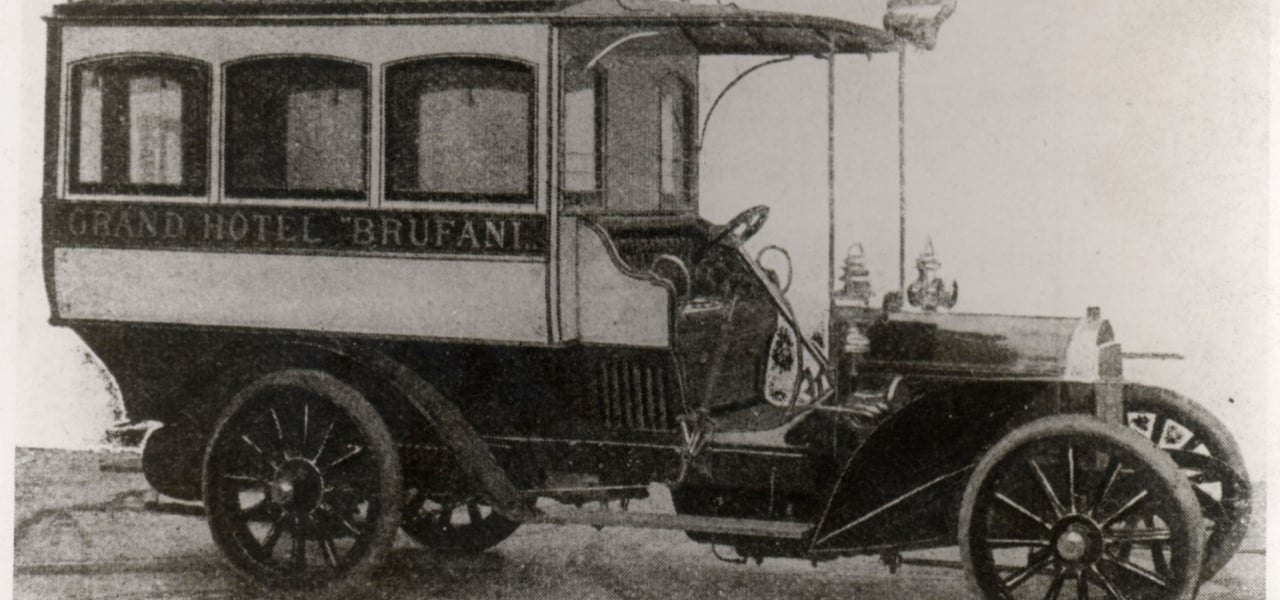 Vintage car Brufani Palace Hotel Perugia Italy