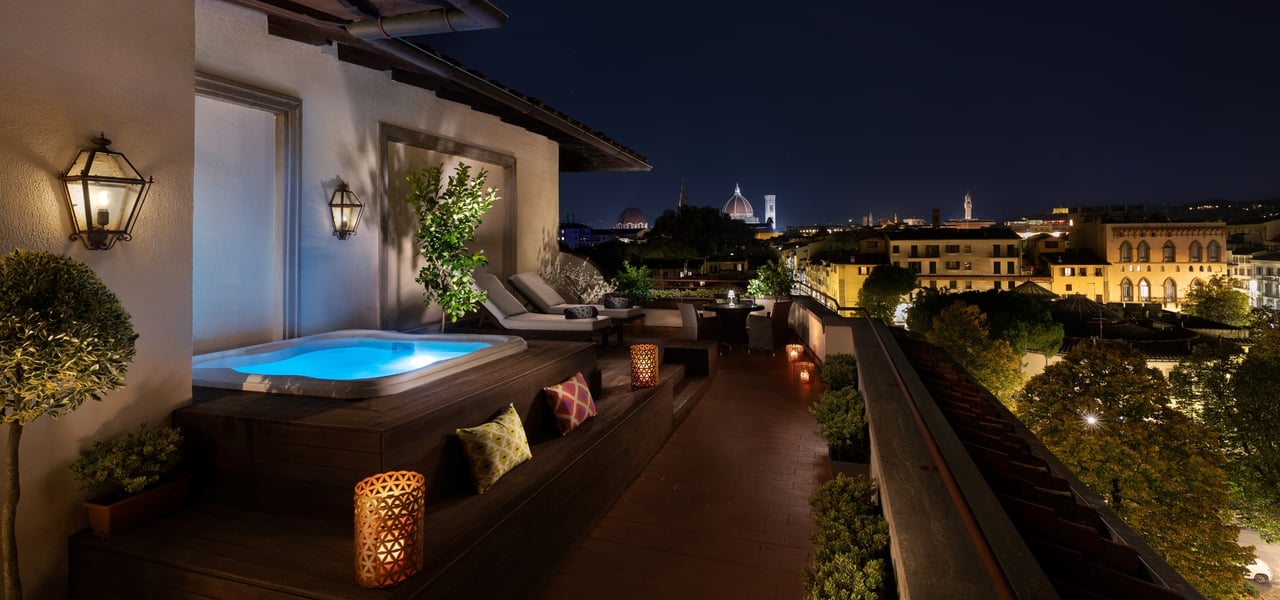 Area relax of Sina Villa Medici hotel in Florence